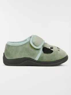 Pantoufle chien brodé garçon (24-30)