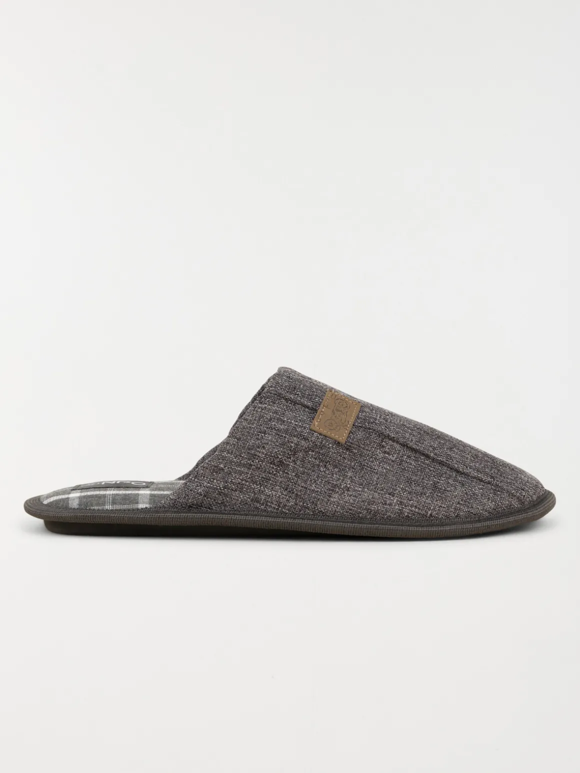 Pantoufle coloris gris homme (40-46)