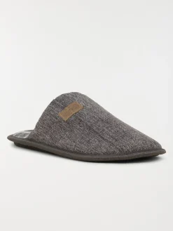 Pantoufle coloris gris homme (40-46)