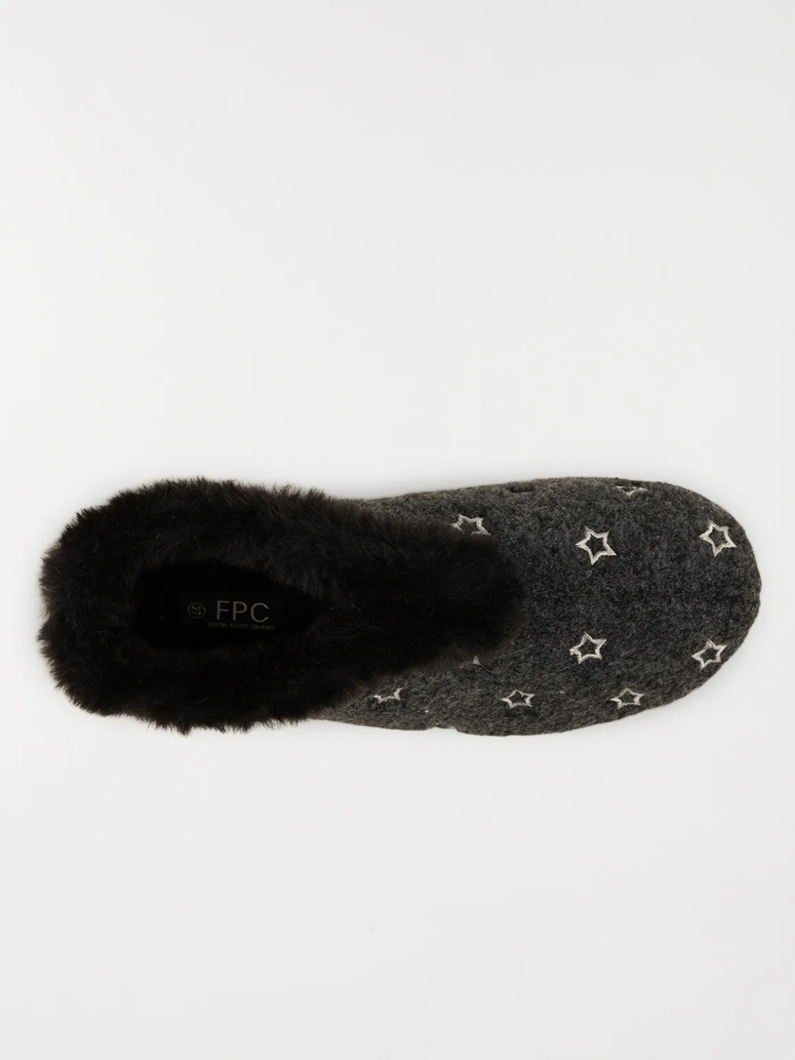 Pantoufle fourrée étoile femme (36-41)