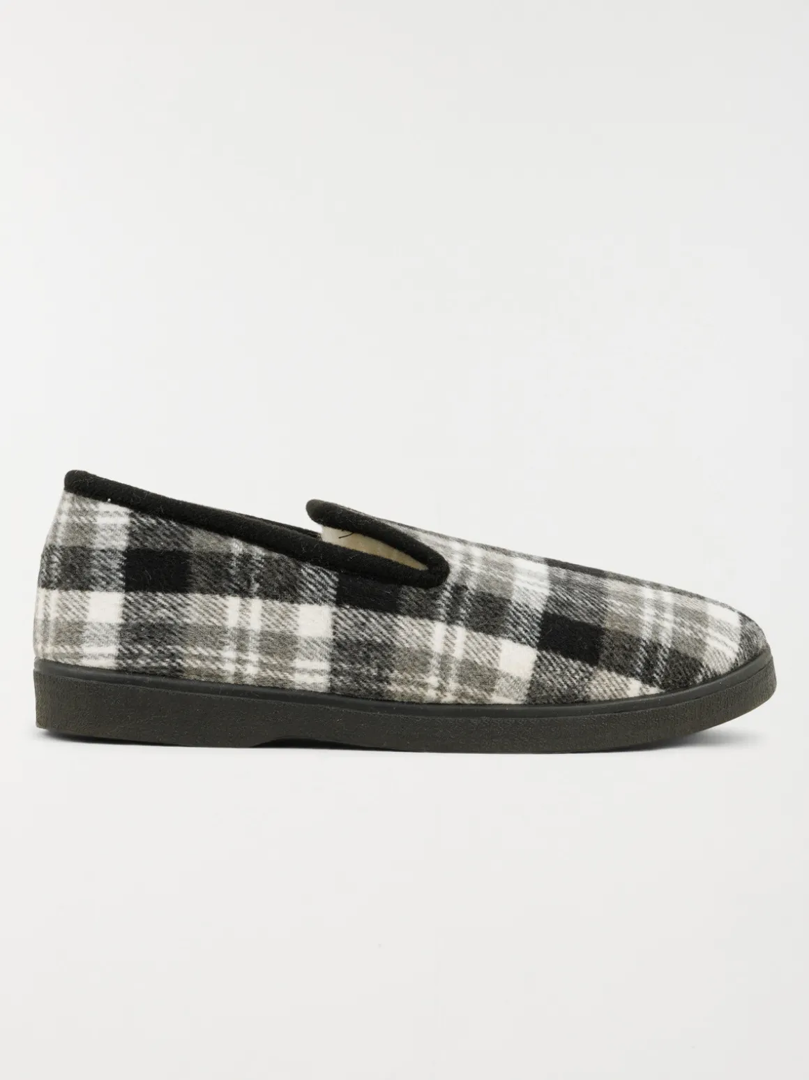 Pantoufle homme noir carreaux (39-45)