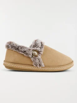 Pantoufles camel femme (36-41)
