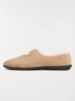 Pantoufles femme coloris camel (37-42)
