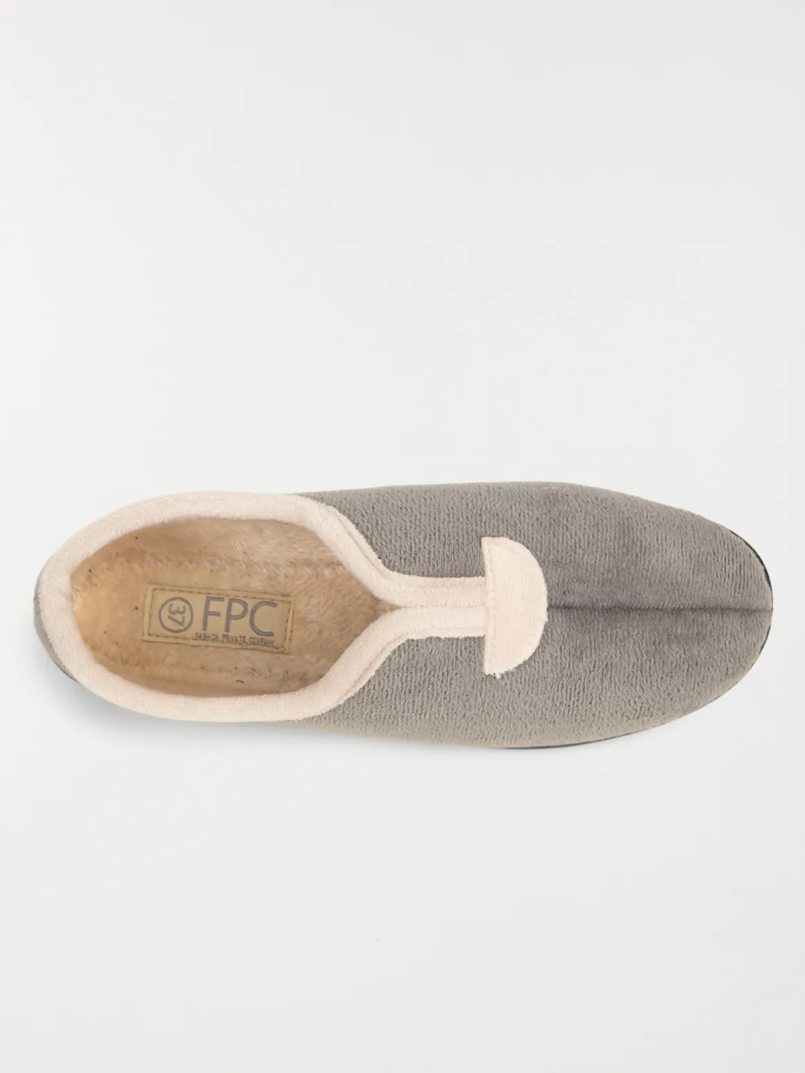 Pantoufles fermées gris (36-42)