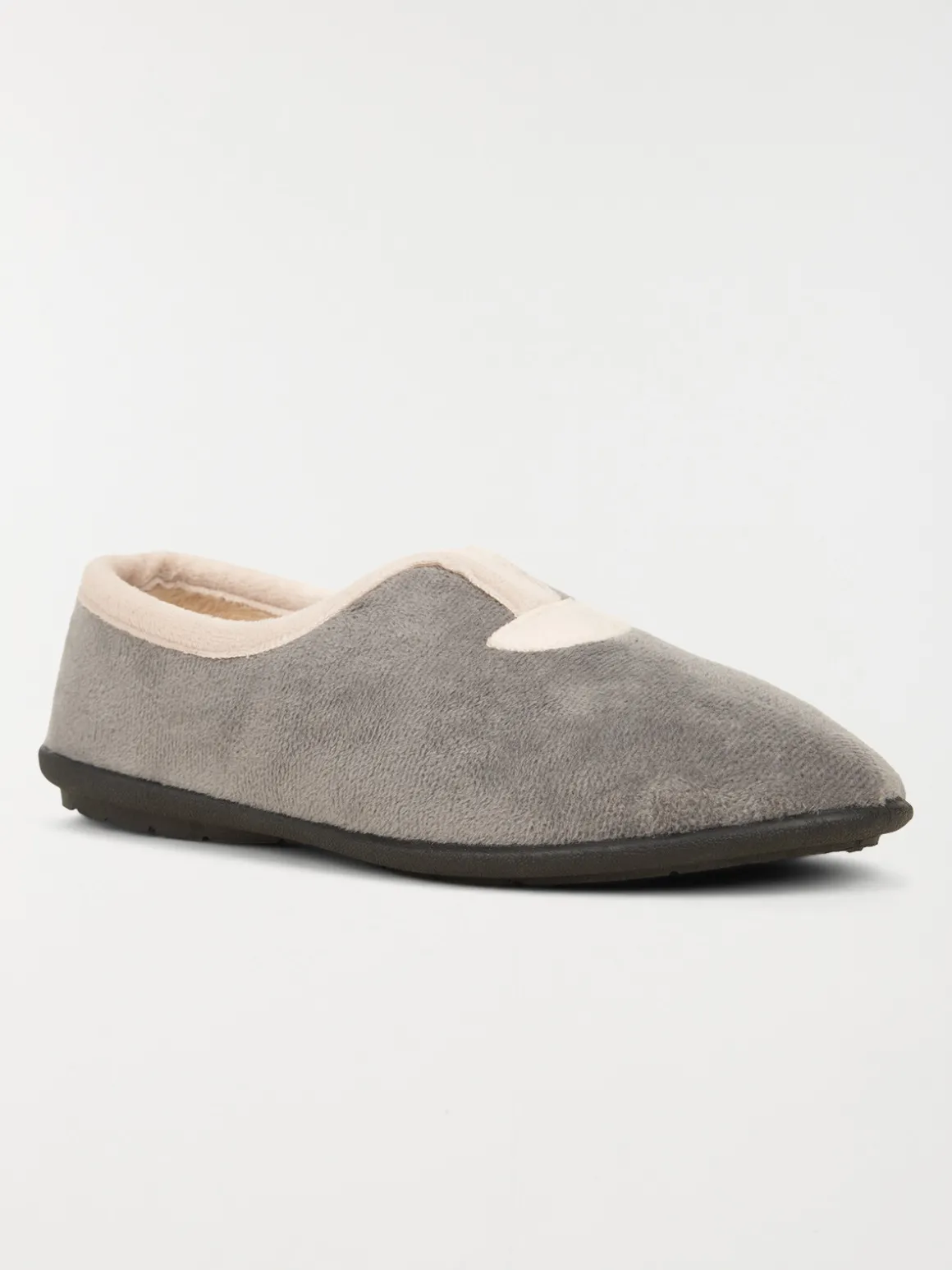 Pantoufles fermées gris (36-42)