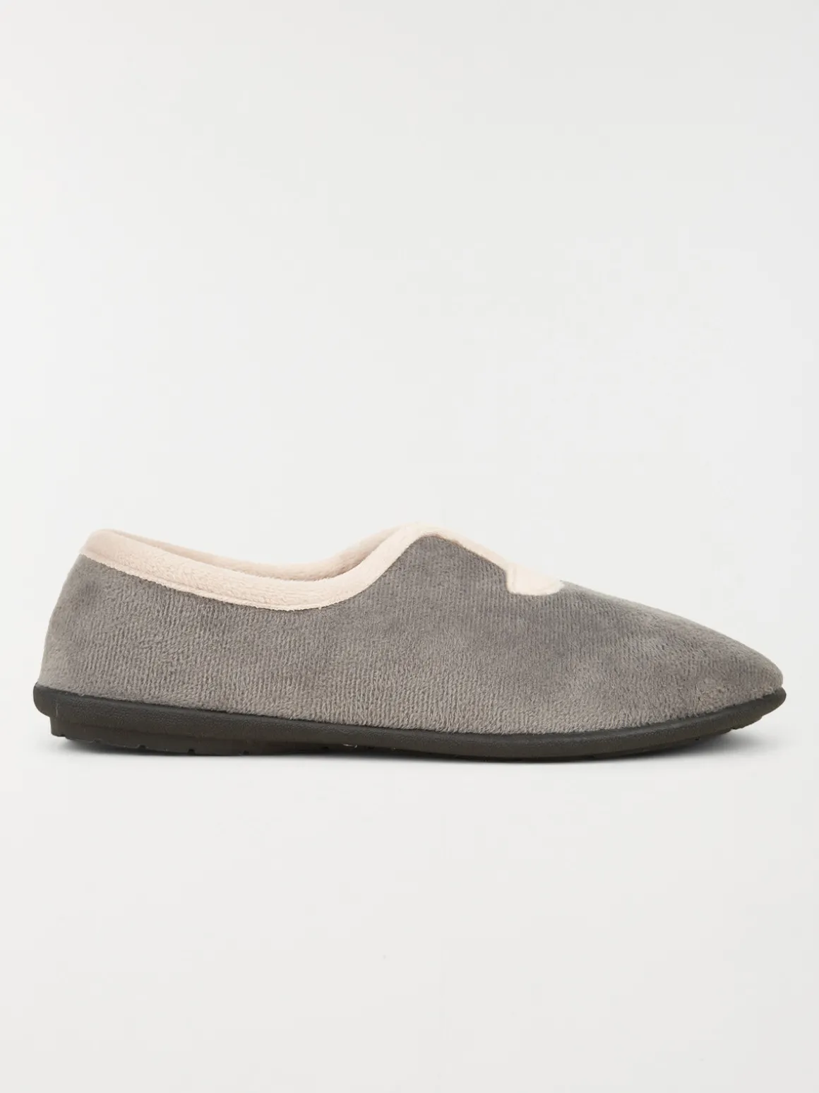 Pantoufles fermées gris (36-42)