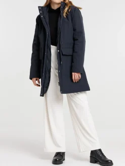 Parka capuche douce noire femme