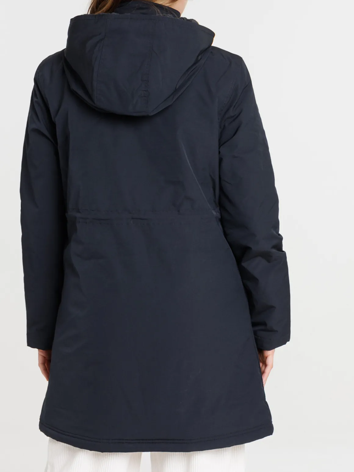 Parka capuche douce noire femme