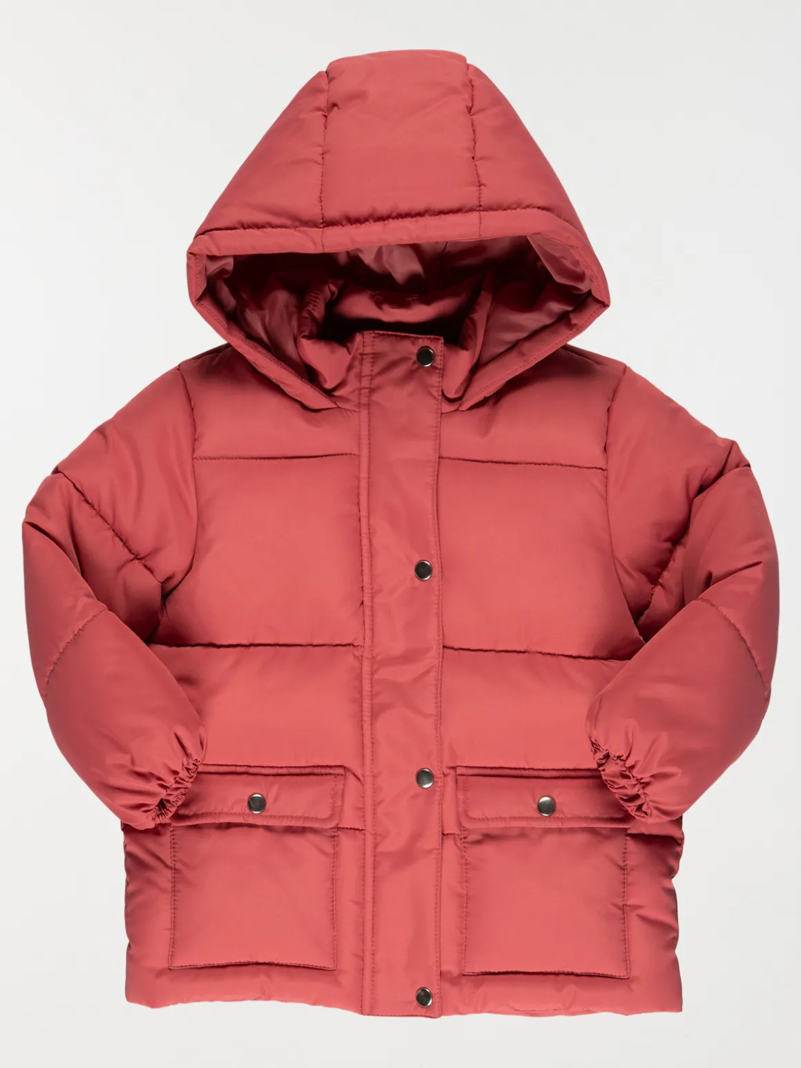 Parka capuche grenat fille (3-24M)