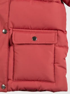 Parka capuche grenat fille (3-24M)