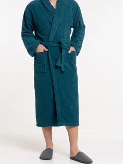 Peignoir adulte coloris émeraude
