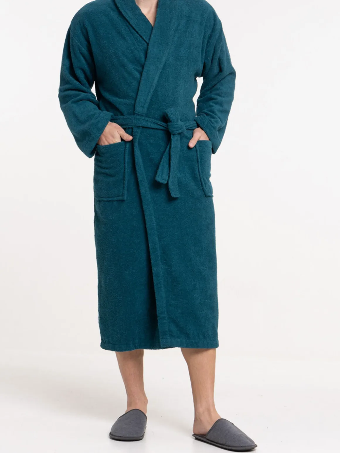 Peignoir adulte coloris émeraude