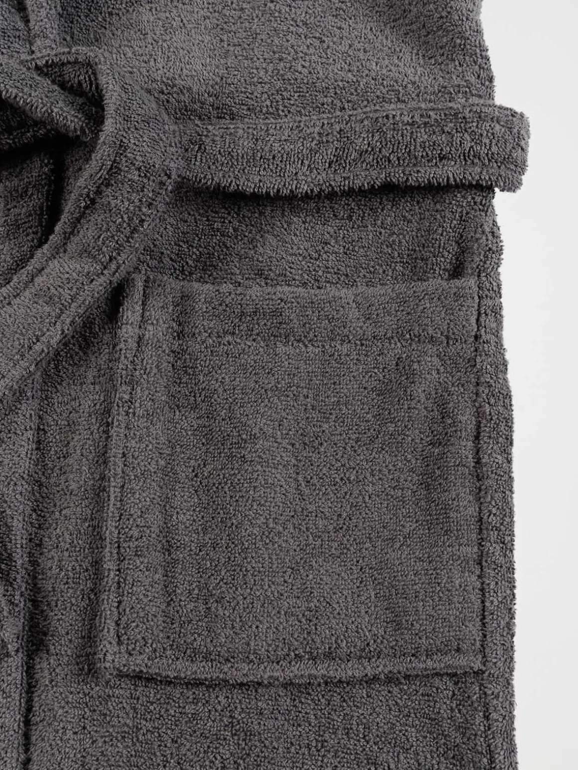 Peignoir adulte gris anthracite
