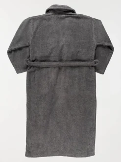 Peignoir adulte gris anthracite