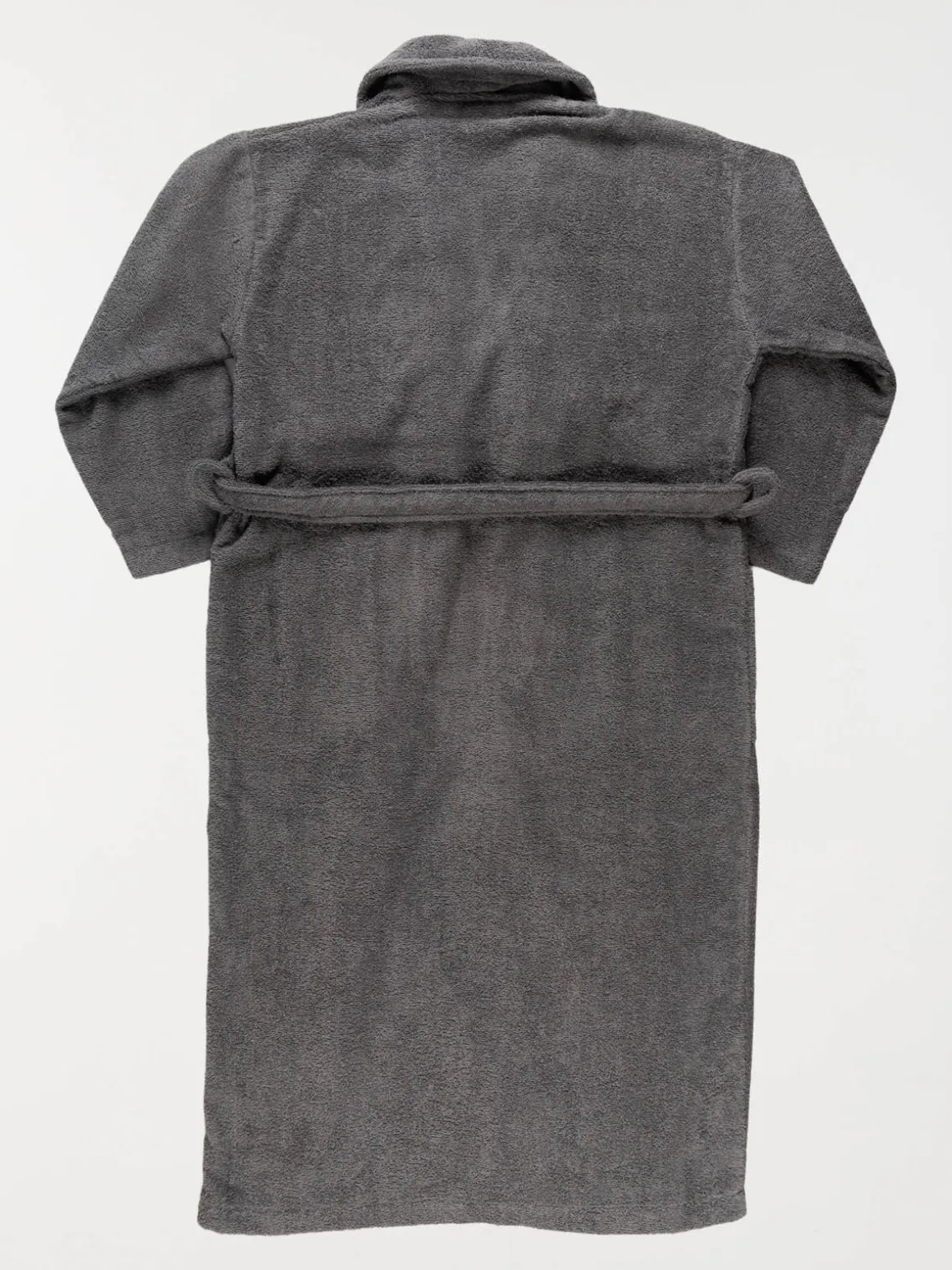 Peignoir adulte gris anthracite