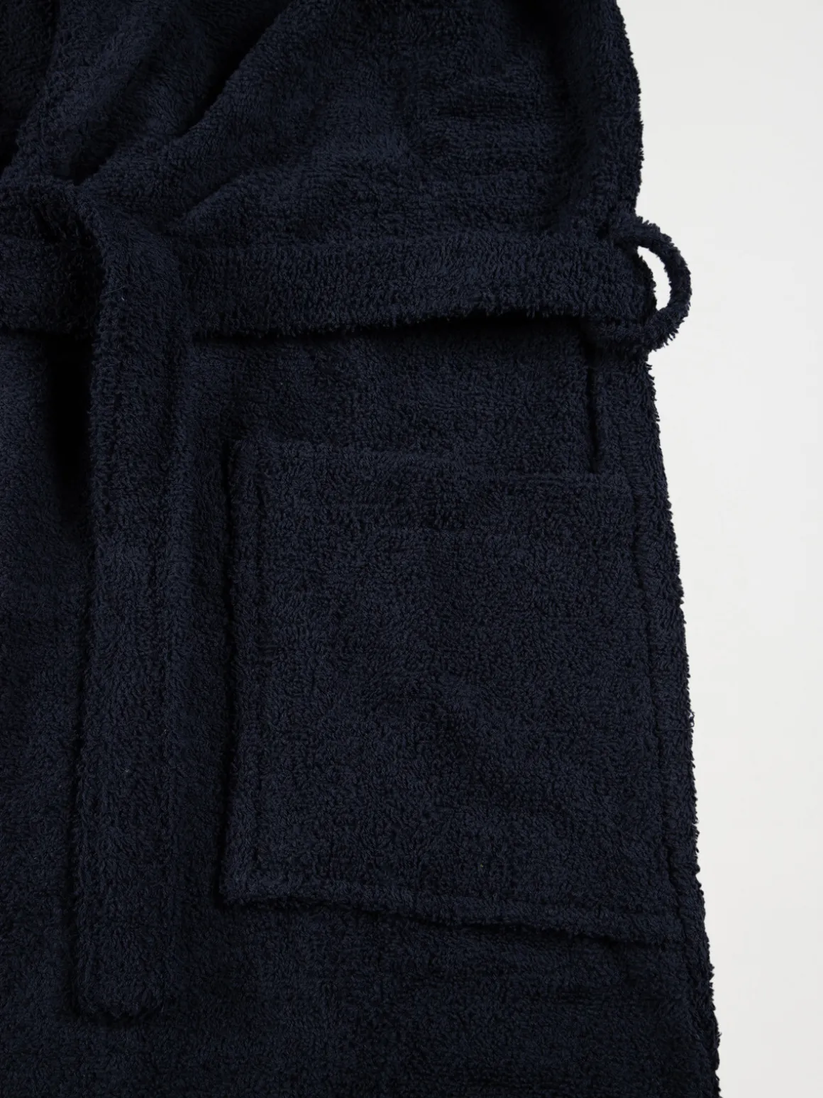 Peignoir de bain bleu nuit adulte