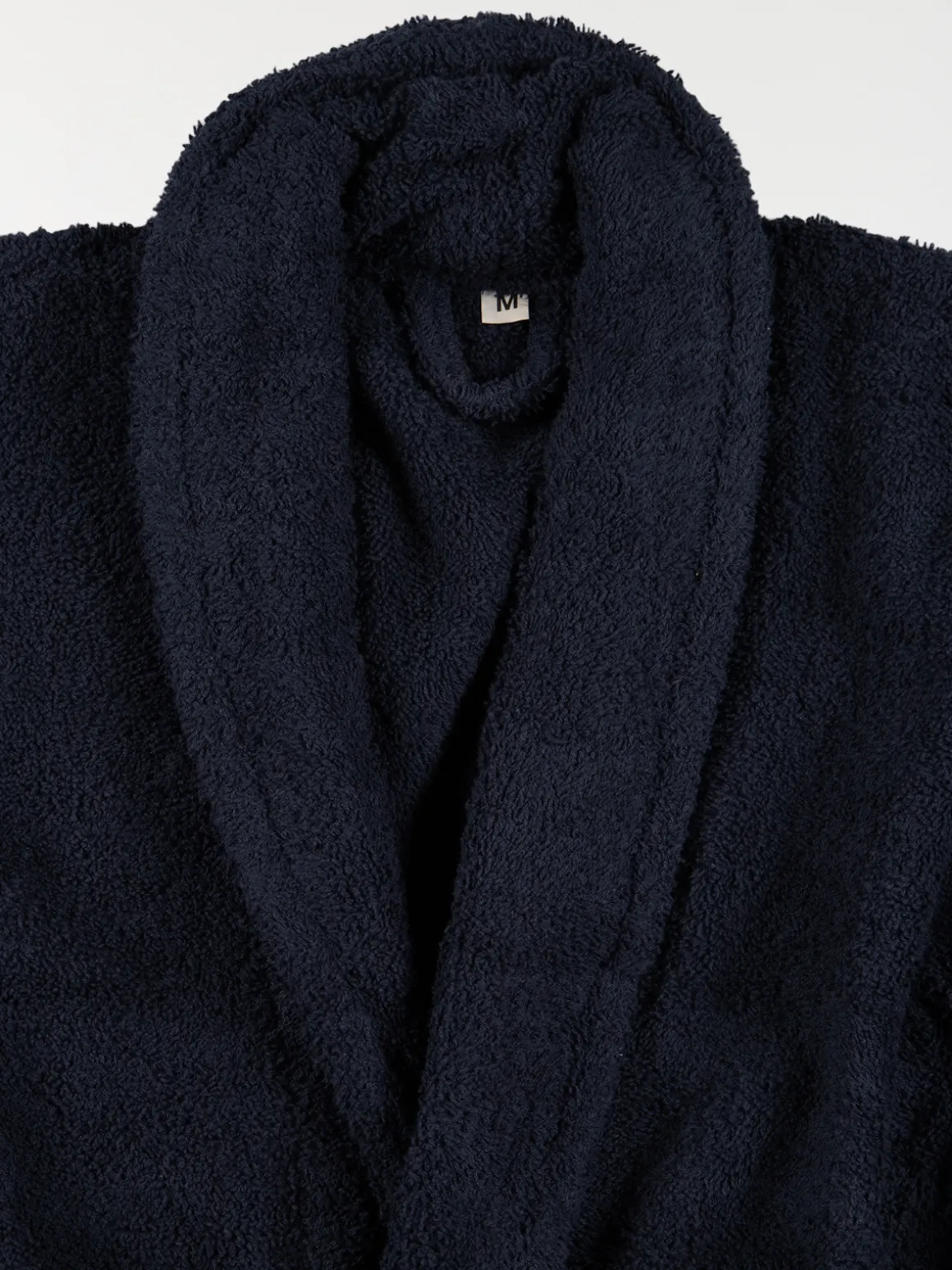 Peignoir de bain bleu nuit adulte