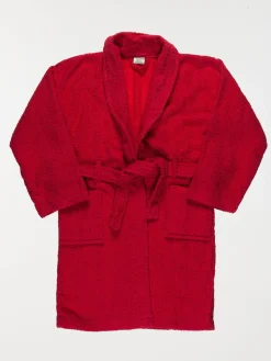 Peignoir enfant 100% coton col châle