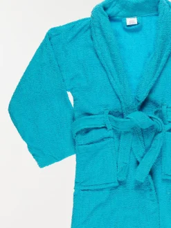 Peignoir enfant uni col châle