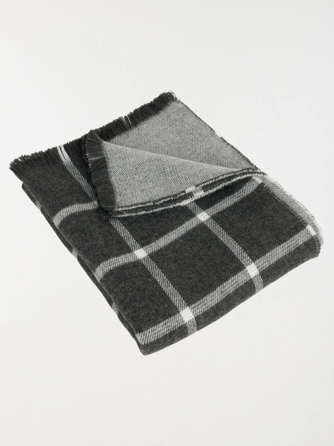 Plaid gris anthracite 130 x 160 cm