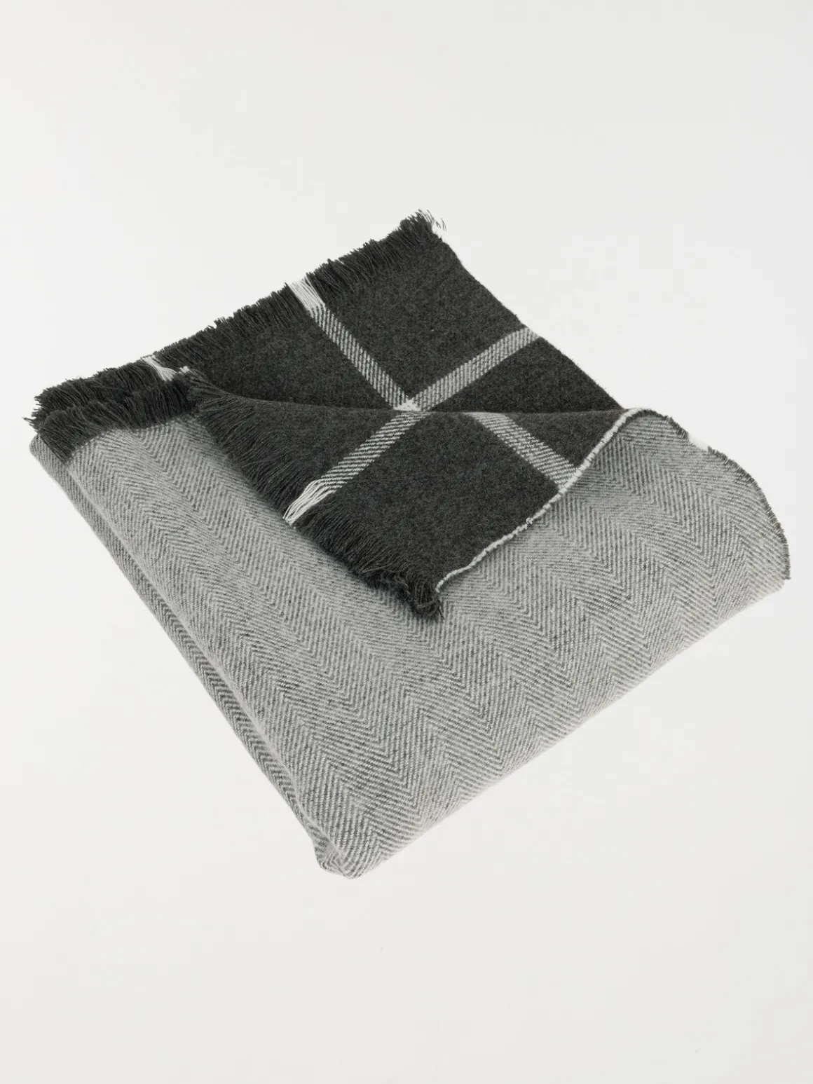 Plaid gris anthracite 130 x 160 cm