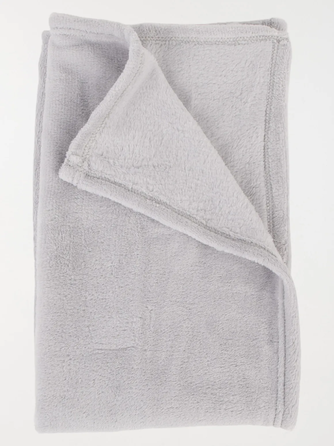 Plaid uni gris 100 x 80 cm bébé