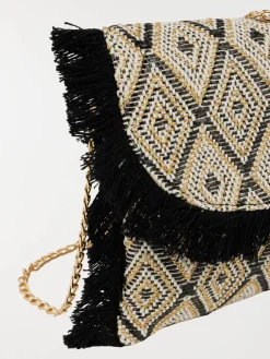 Pochette bohème à franges femme
