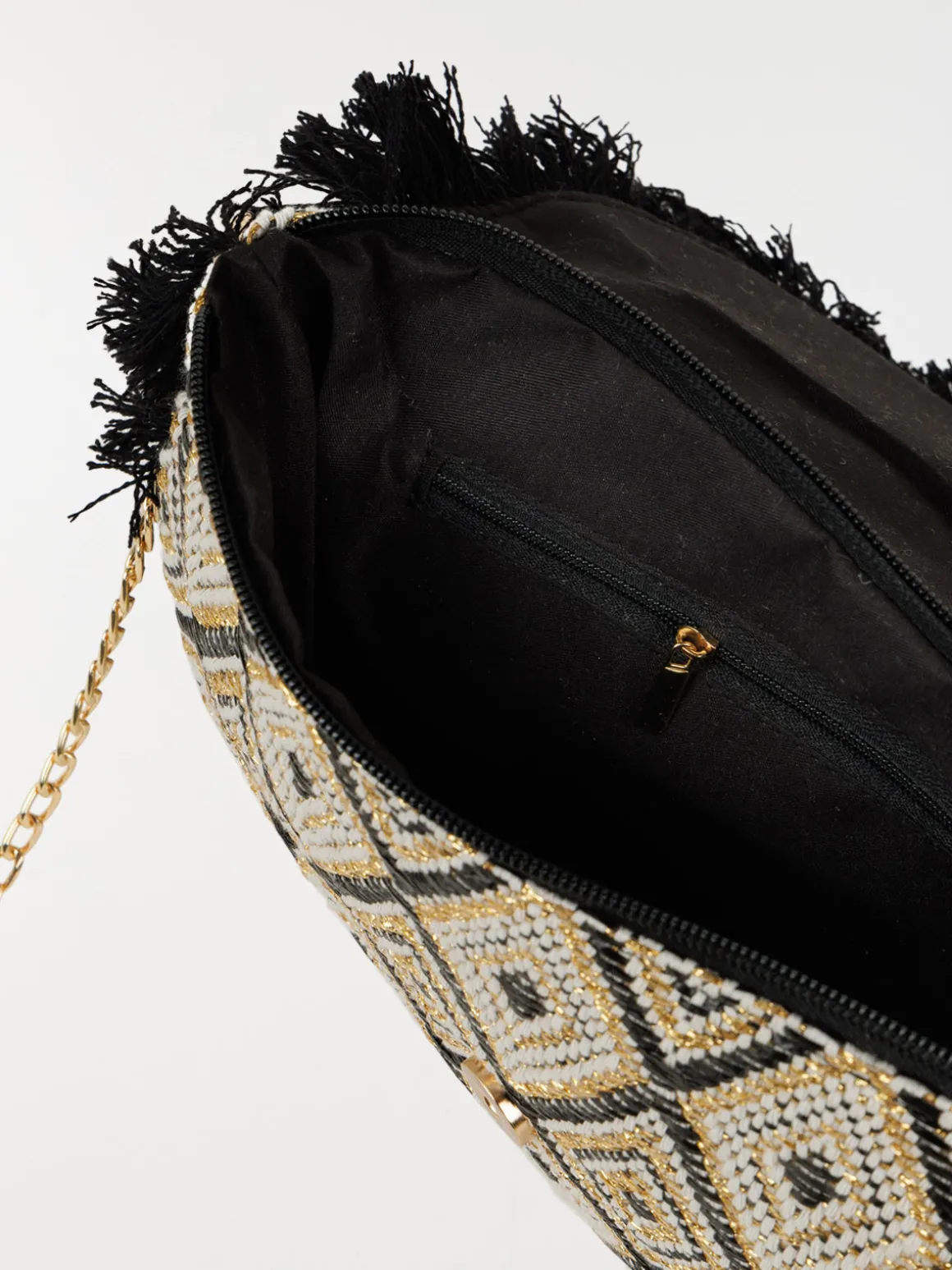 Pochette bohème à franges femme
