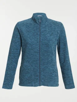 Polaire canard chiné zippé femme