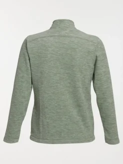 Polaire tilleul chiné zippé femme