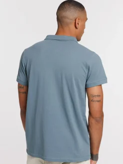 Polo basique coloris thunder homme