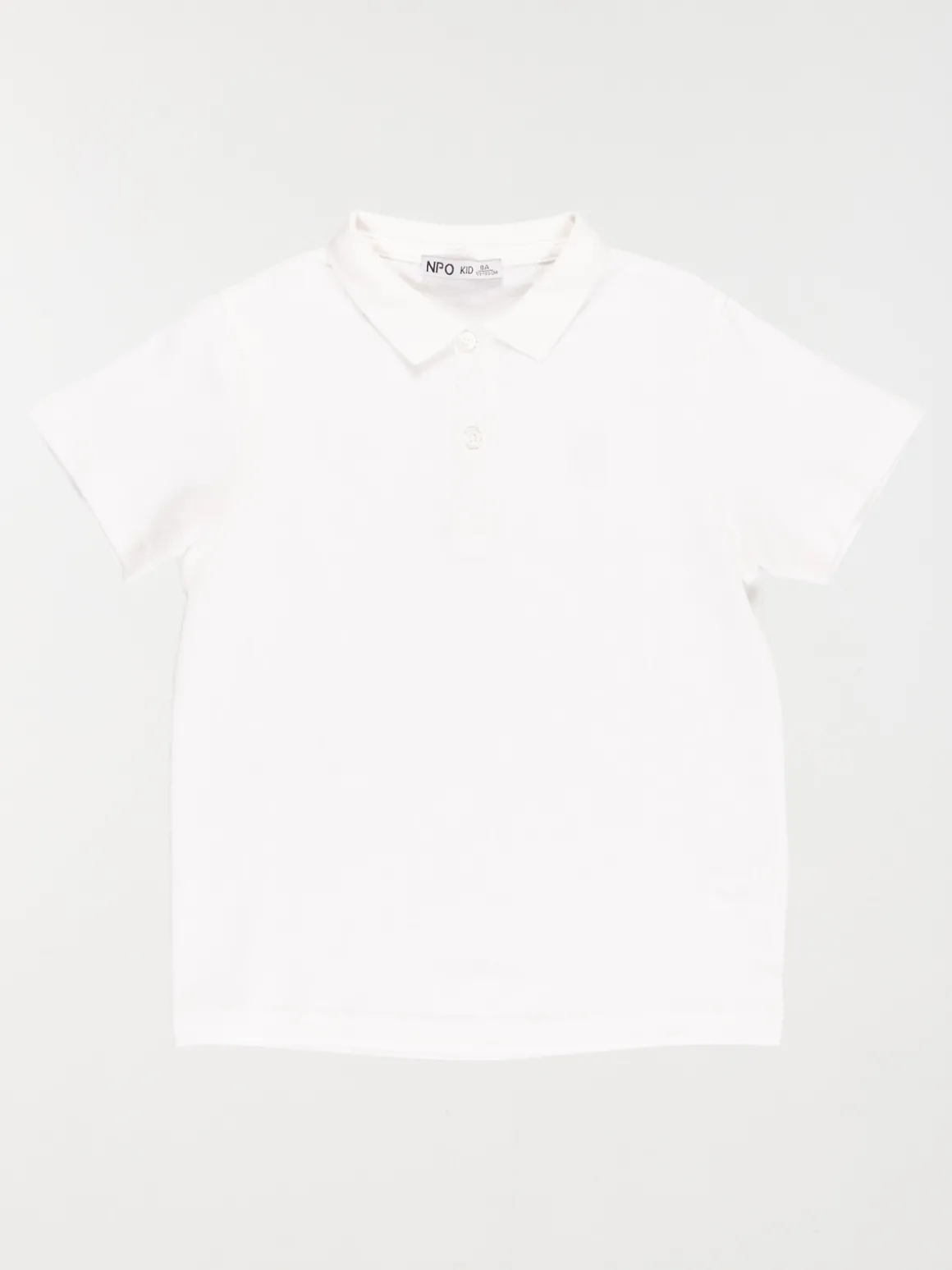 Polo blanc 100% coton garçon (3-12A)