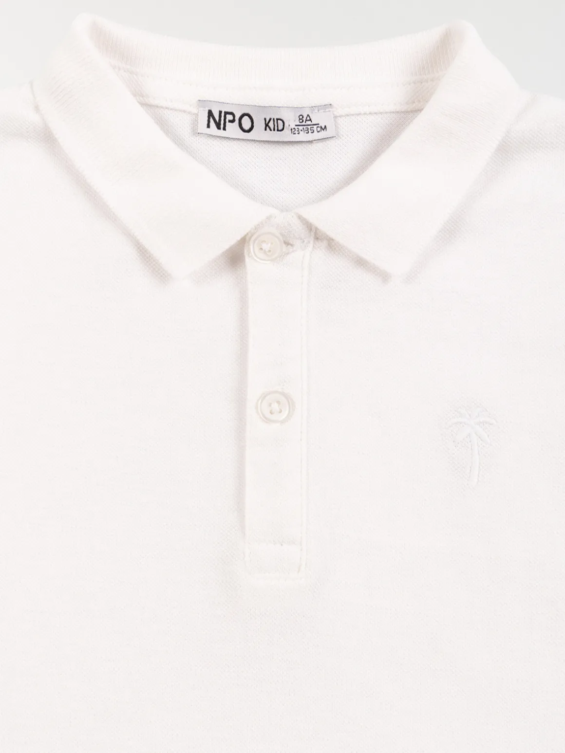 Polo blanc 100% coton garçon (3-12A)