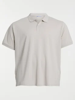 Polo coloris blond grande taille homme