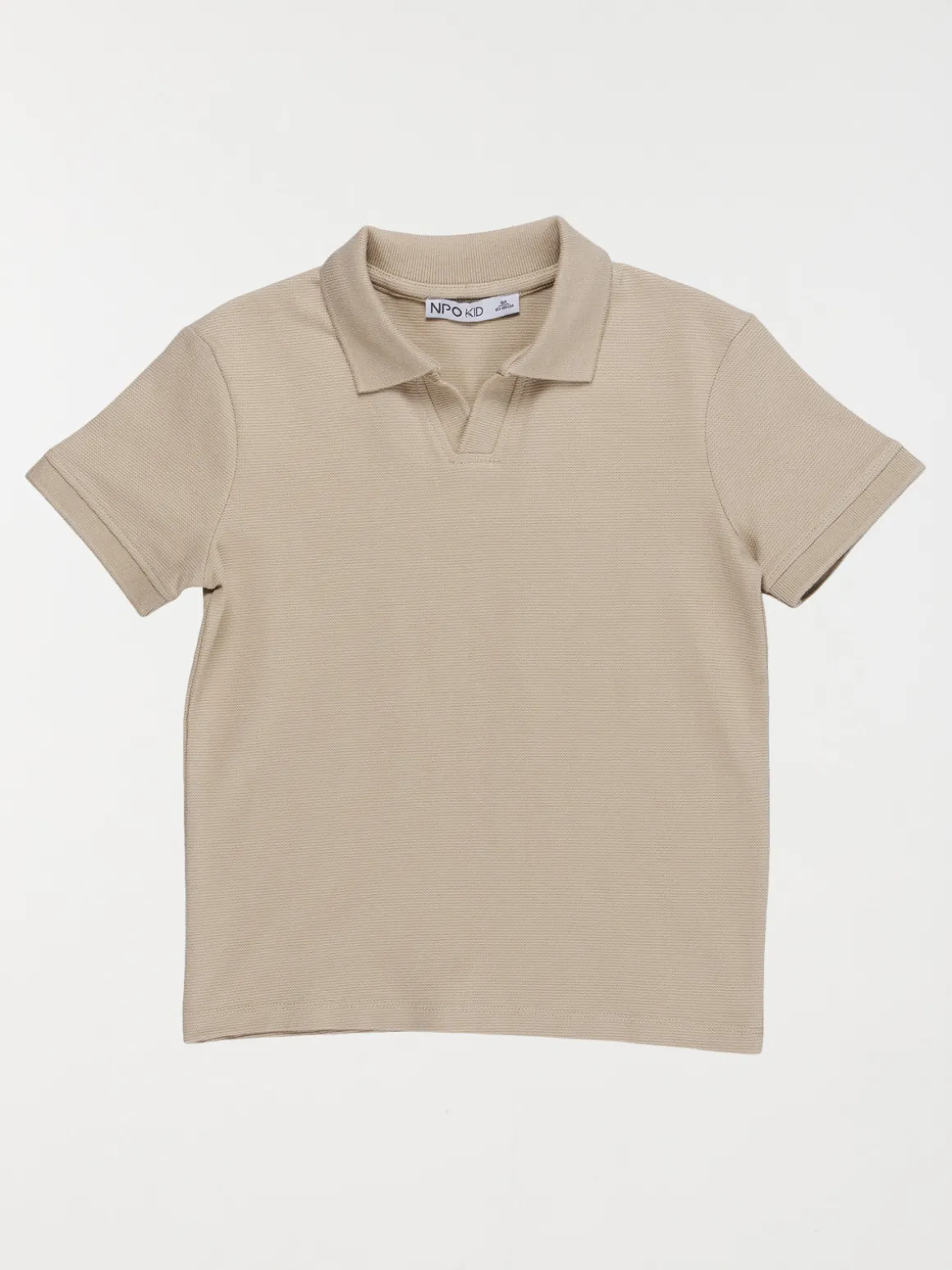 Polo coloris sable garçon (3-12A)