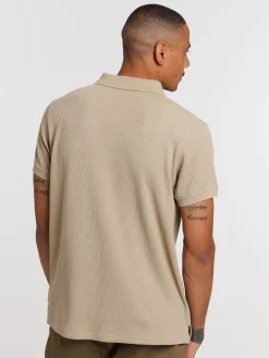 Polo coloris taupe homme