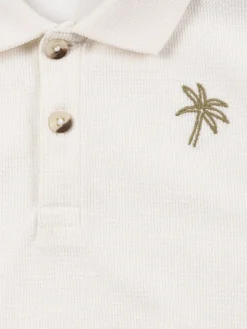 Polo écru 100% coton garçon (3-12A)