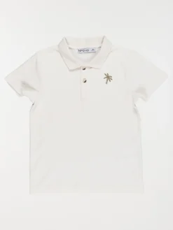 Polo écru 100% coton garçon (3-12A)