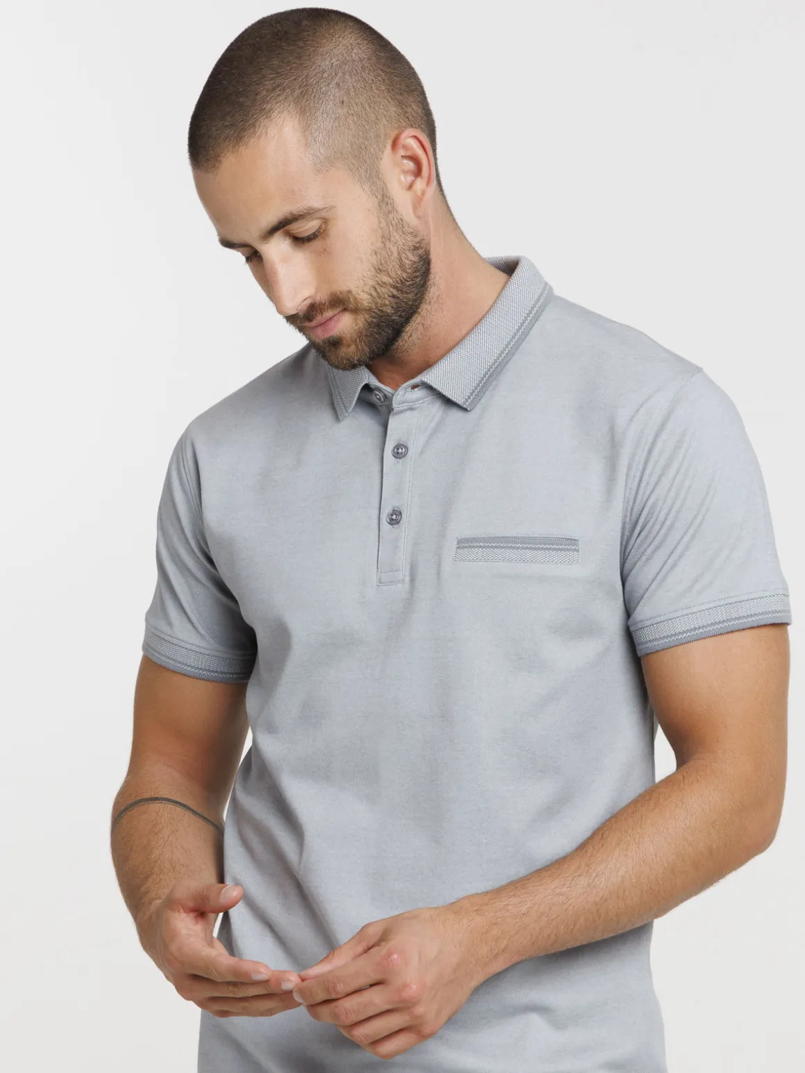 Polo homme coloris antic