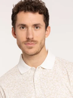 Polo imprimé floral homme