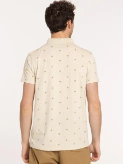 Polo imprimé palmier homme