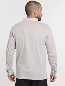 Polo manches longues 100% coton homme
