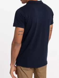Polo marine 100% coton homme