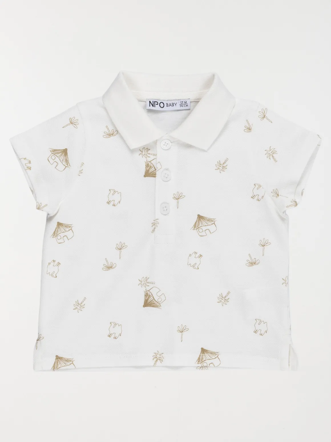 Polo motif chameau garçon (6-36M)