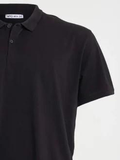Polo noir grande taille homme