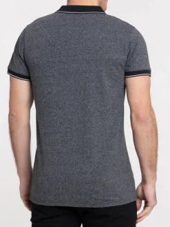 Polo noir homme