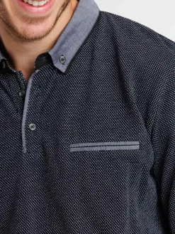 Polo noir homme