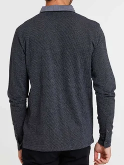 Polo noir homme