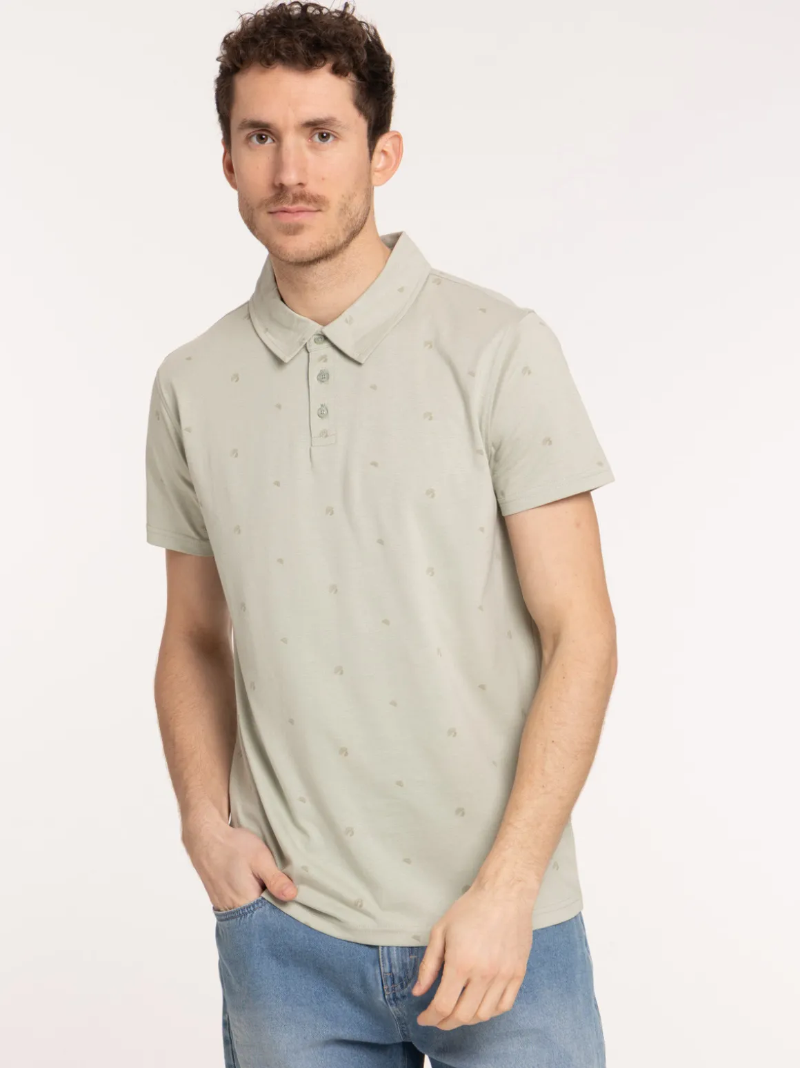 Polo sauge imprimé homme