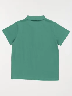 Polo uni coloris menthe garçon (3-12A)